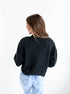 Iowa Chenille Patch Cropped Cardigan